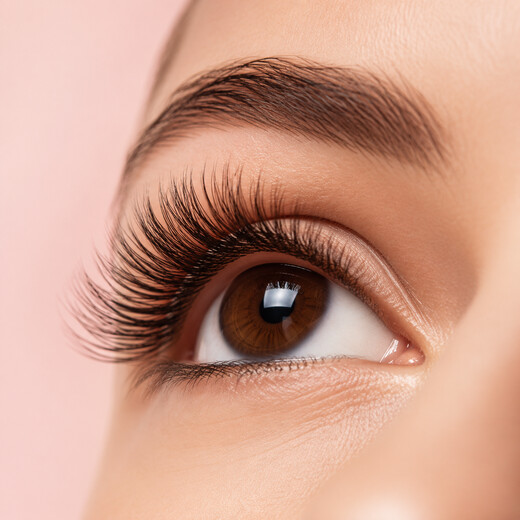 Wimpern nach einer Lifting-Behandlung